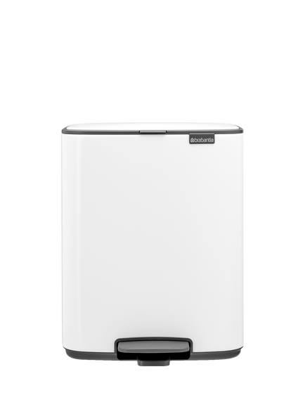 Brabantia Bo Pedal Bin, 12L, White
