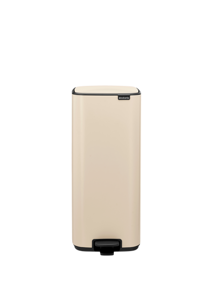 Brabantia Bo Pedal Bin, 30L, Soft Beige