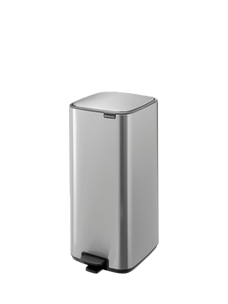 Brabantia Bo Pedal Bin, 30L - view 2, Matt Steel Fingerprint Proof