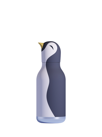 Asobu Penguin Bestie Water Bottle, Black, Black