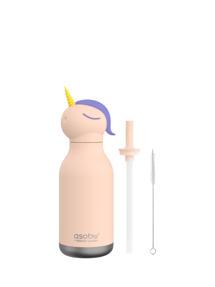 Asobu Unicorn Bestie Water Bottle, Pink, Pink
