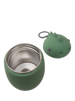 Asobu Dinosaur Food Container, Green - view 2, Green