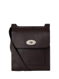 Mulberry Antony Leather Crossbody Satchel Bag, Ebony