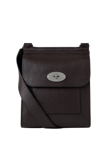 Mulberry Small Antony Leather Crossbody Bag, Ebony, Ebony