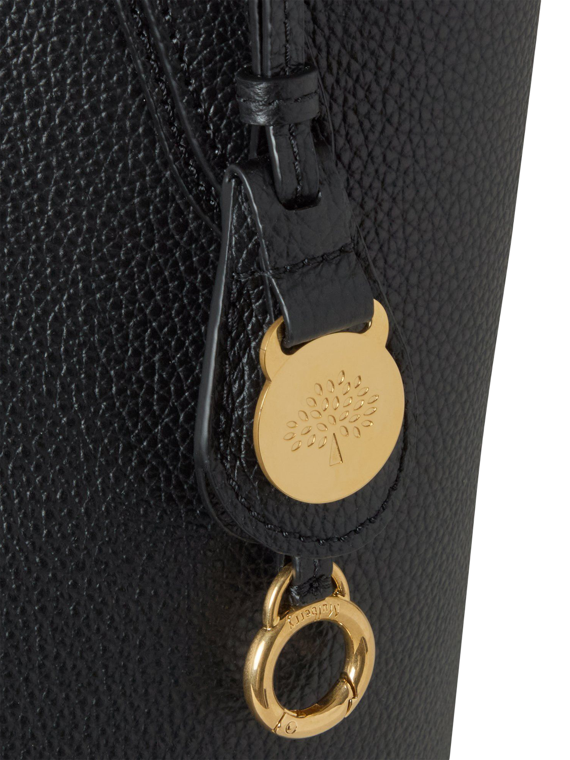 Product image 4 of 5, which shows Mulberry North South Shopper Leather Tote Bag, Black