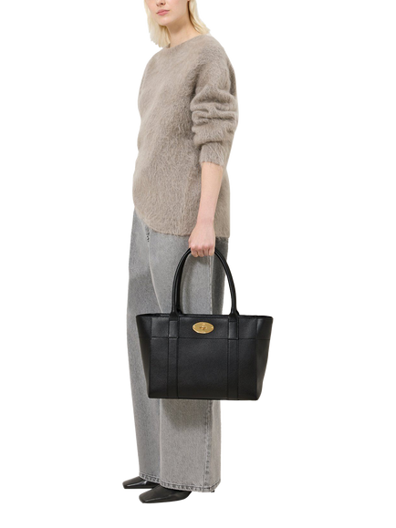 Mulberry Bayswater 9-to-5 Leather Tote Bag - view 2, Black