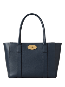 Mulberry Bayswater 9-to-5 Leather Tote Bag, Night Sky