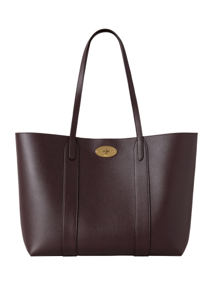Mulberry Bayswater Small Classic Grain Leather Tote Bag, Ebony