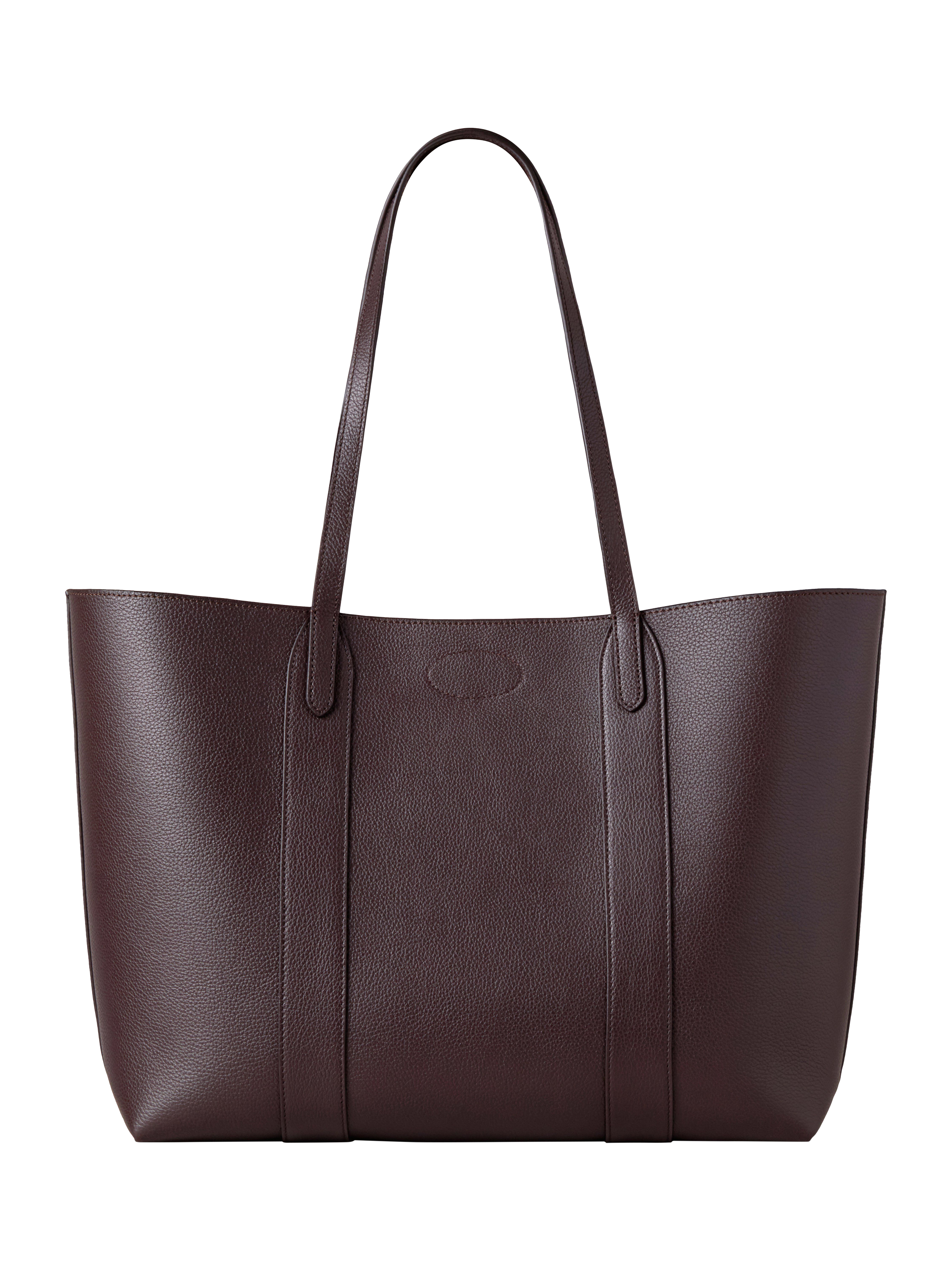 Mulberry Bayswater Small Classic Grain Leather Tote Bag, Ebony