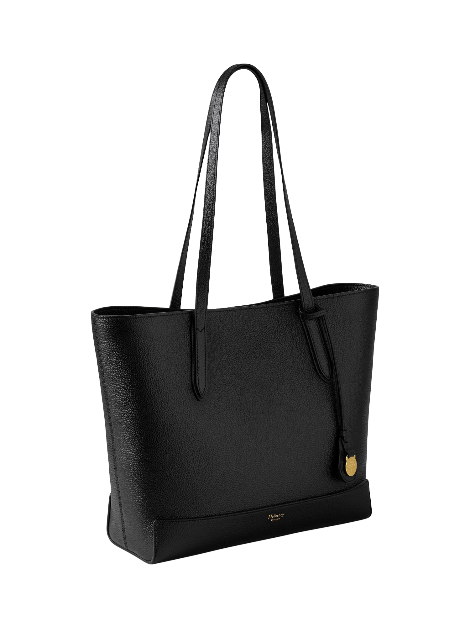 Product image 3 of 5, which shows Mulberry East West Shopper Leather Tote Bag, Black