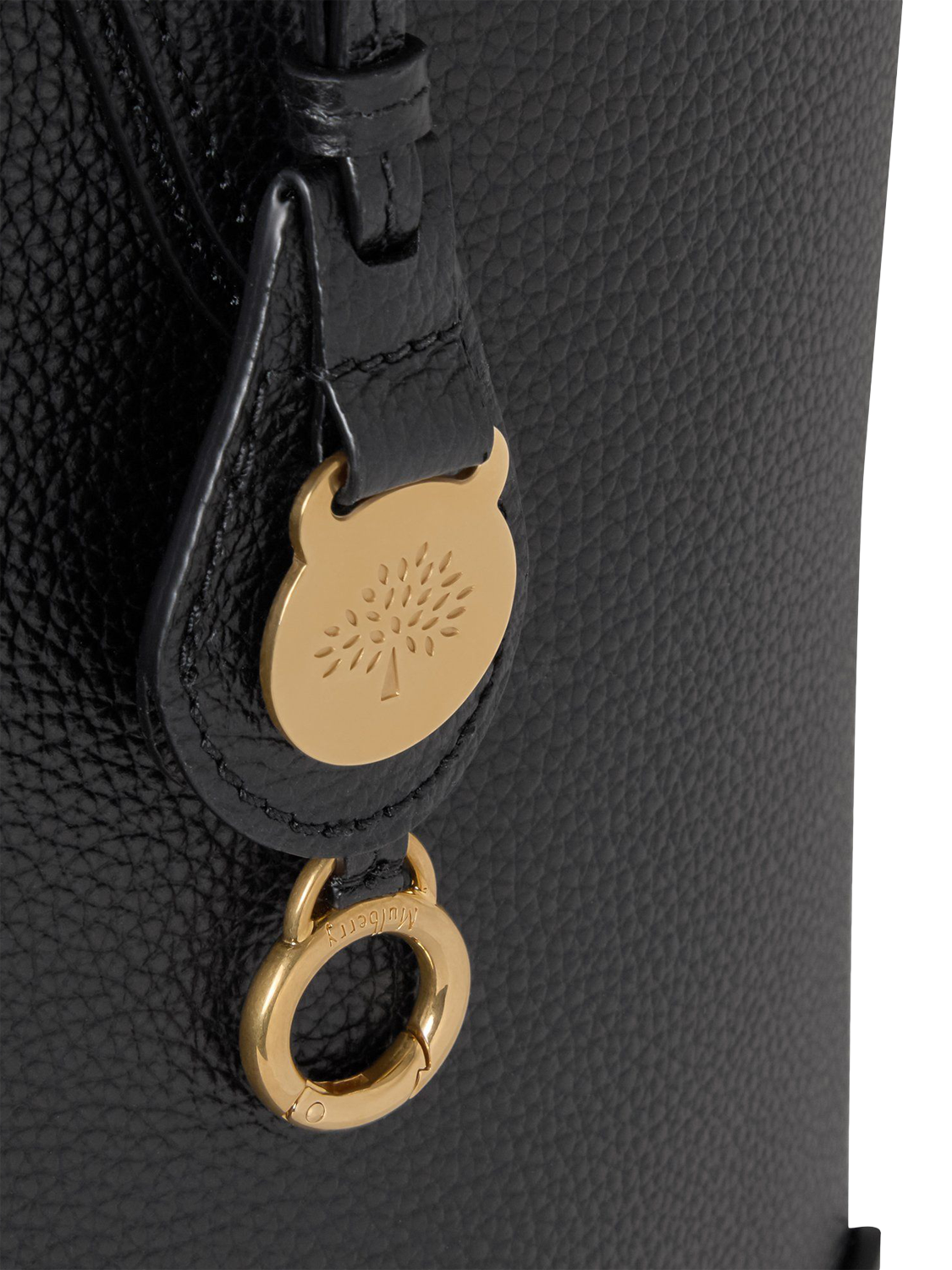 Product image 4 of 5, which shows Mulberry East West Shopper Leather Tote Bag, Black