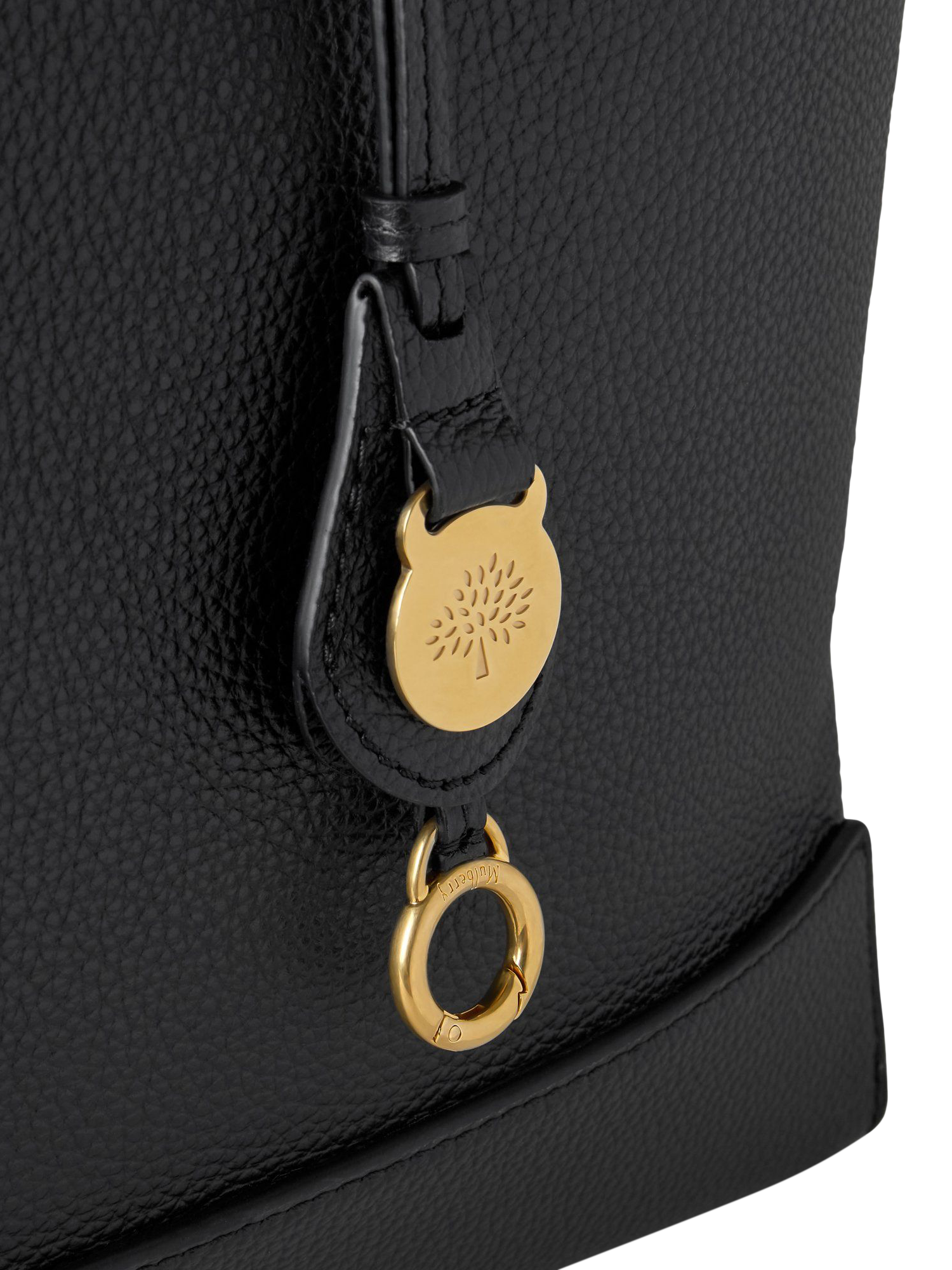 Product image 5 of 5, which shows Mulberry East West Shopper Leather Tote Bag, Black