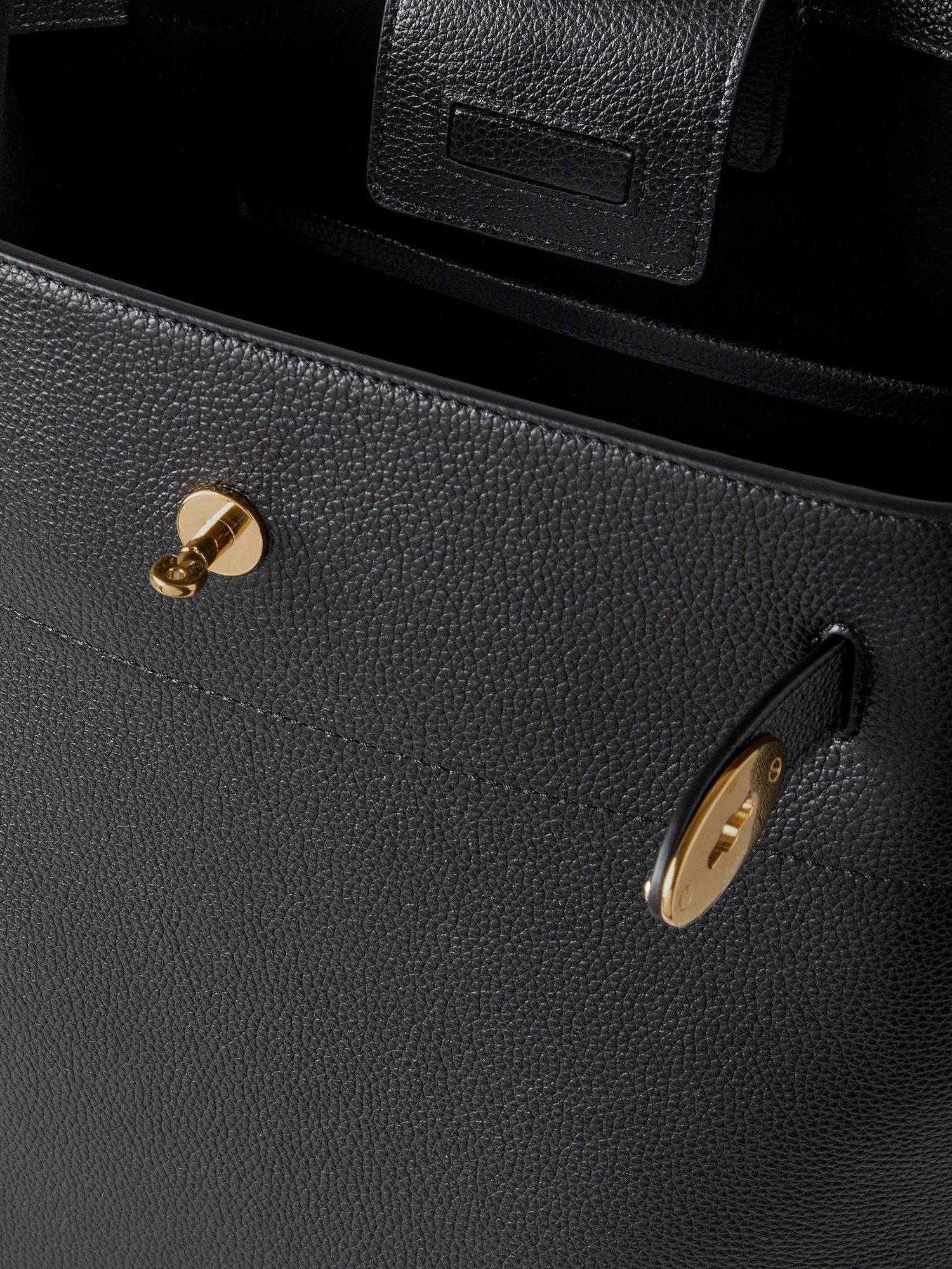 Product image 6 of 6, which shows Mulberry Large Islington Leather Bucket Bag, Black