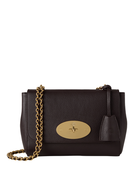 Mulberry Lily Leather Small Evening Bag, Ebony