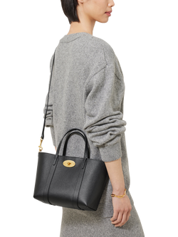 Mulberry Mini Bayswater Leather Tote Bag - view 2, Black
