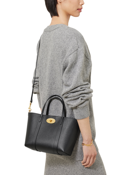 Mulberry Mini Bayswater Leather Tote Bag - view 2, Black
