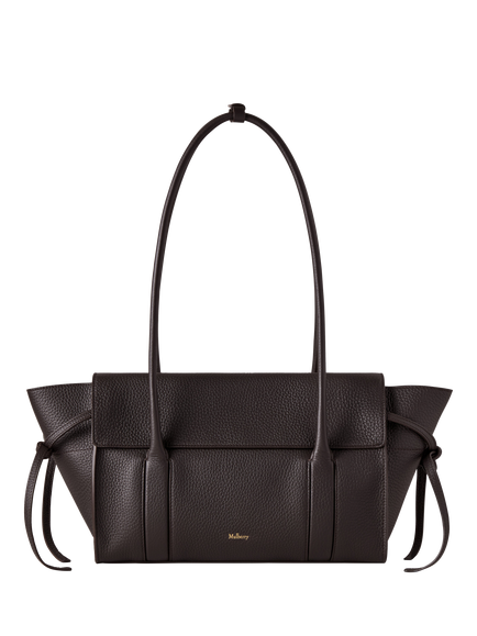 Mulberry Small Bayswater Leather Handbag, Ebony, Ebony
