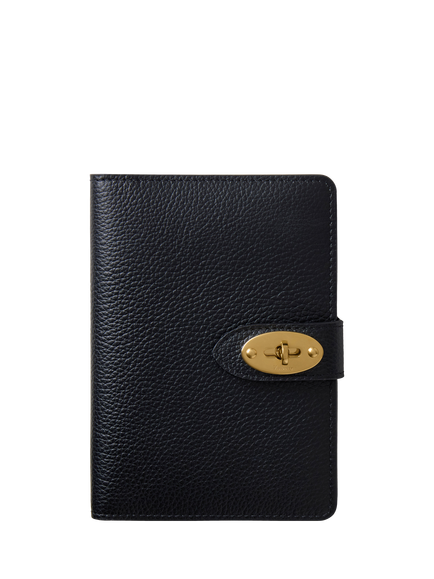 Mulberry Darley Leather Passport Cover, Black