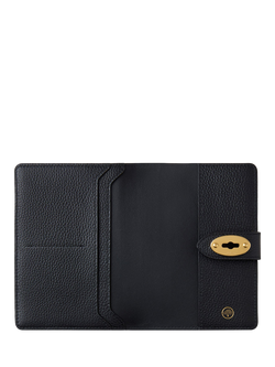 Mulberry Darley Leather Passport Cover - view 2, Black