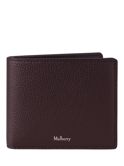 Mulberry Leather 8 Card Wallet, Ebony, Ebony