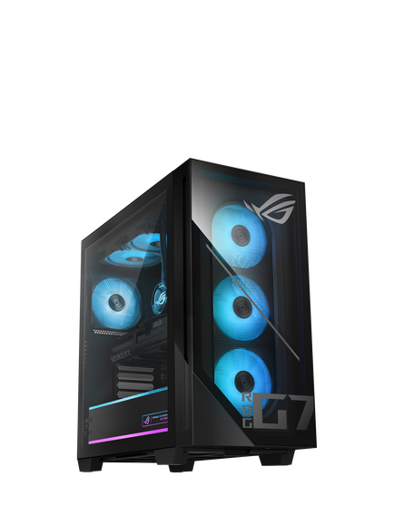 ASUS ROG G700 Gaming PC, AMD Ryzen 7 Processor, RTX 5070, 32GB RAM, 1TB SSD, with 3-month PC Game Pass, Black, Black