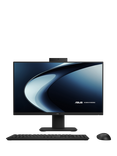 ASUS V400 AiO All-in-One Desktop PC, Intel Core i3 Processor, 8GB RAM, 512GB SSD, 23.8" Full HD, Black