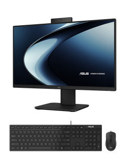 ASUS V400 AiO All-in-One Desktop PC, Intel Core i3 Processor, 8GB RAM, 512GB SSD, 23.8" Full HD, Black, Black