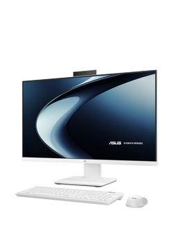 ASUS V400 AiO All-in-One Desktop PC, Intel Core i5 Processor, 8GB RAM, 512GB SSD, 27" Full HD, White - view 2, White