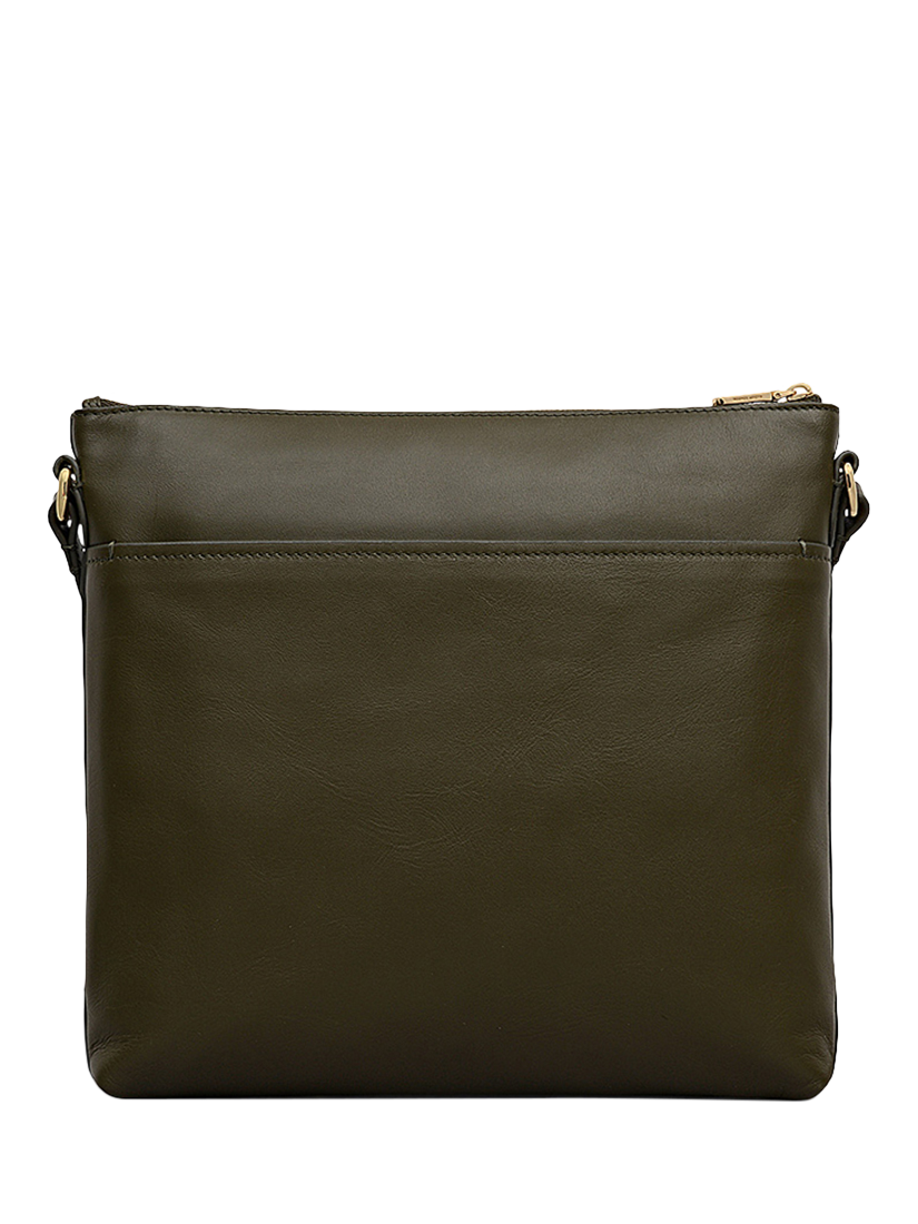 Product image 2 of 6, which shows Radley Pockets Leather Large Crossbody Bag, Pine Needle