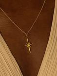 Ottoman Hands Northern Star Necklace, Gold