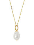 Ottoman Hands Ava Pearl Pendant Necklace, Gold