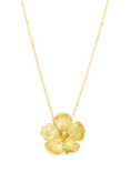 Ottoman Hands Buttercup Flower Necklace, Gold