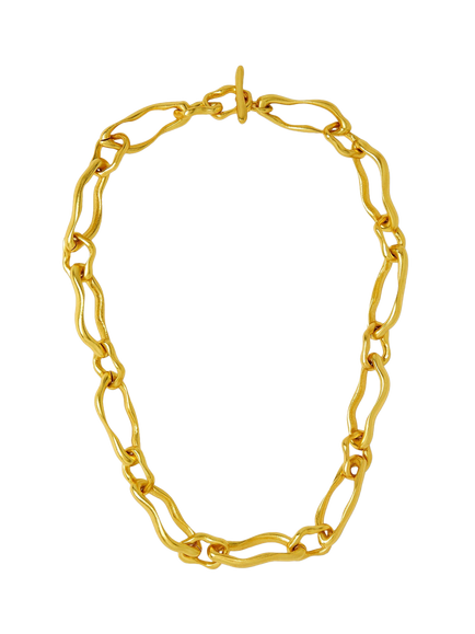 Ottoman Hands Etta Link Chain Necklace, Gold, Gold