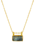 Ottoman Hands Alessa Labradorite Pendant Necklace, Gold