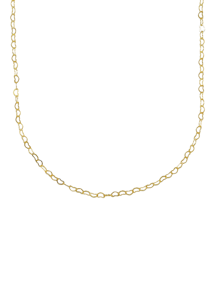Ottoman Hands Essential Heart Chain Necklace, Gold, Gold