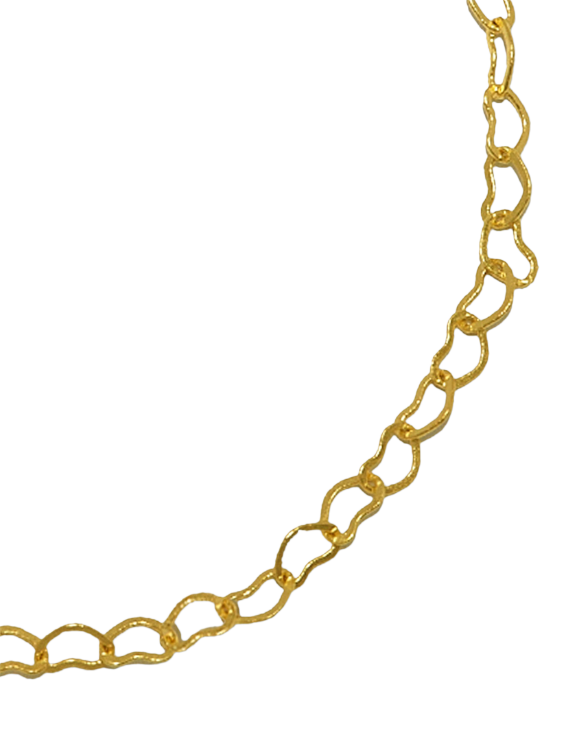 Product image 3 of 7, which shows Ottoman Hands Essential Heart Chain Necklace, Gold