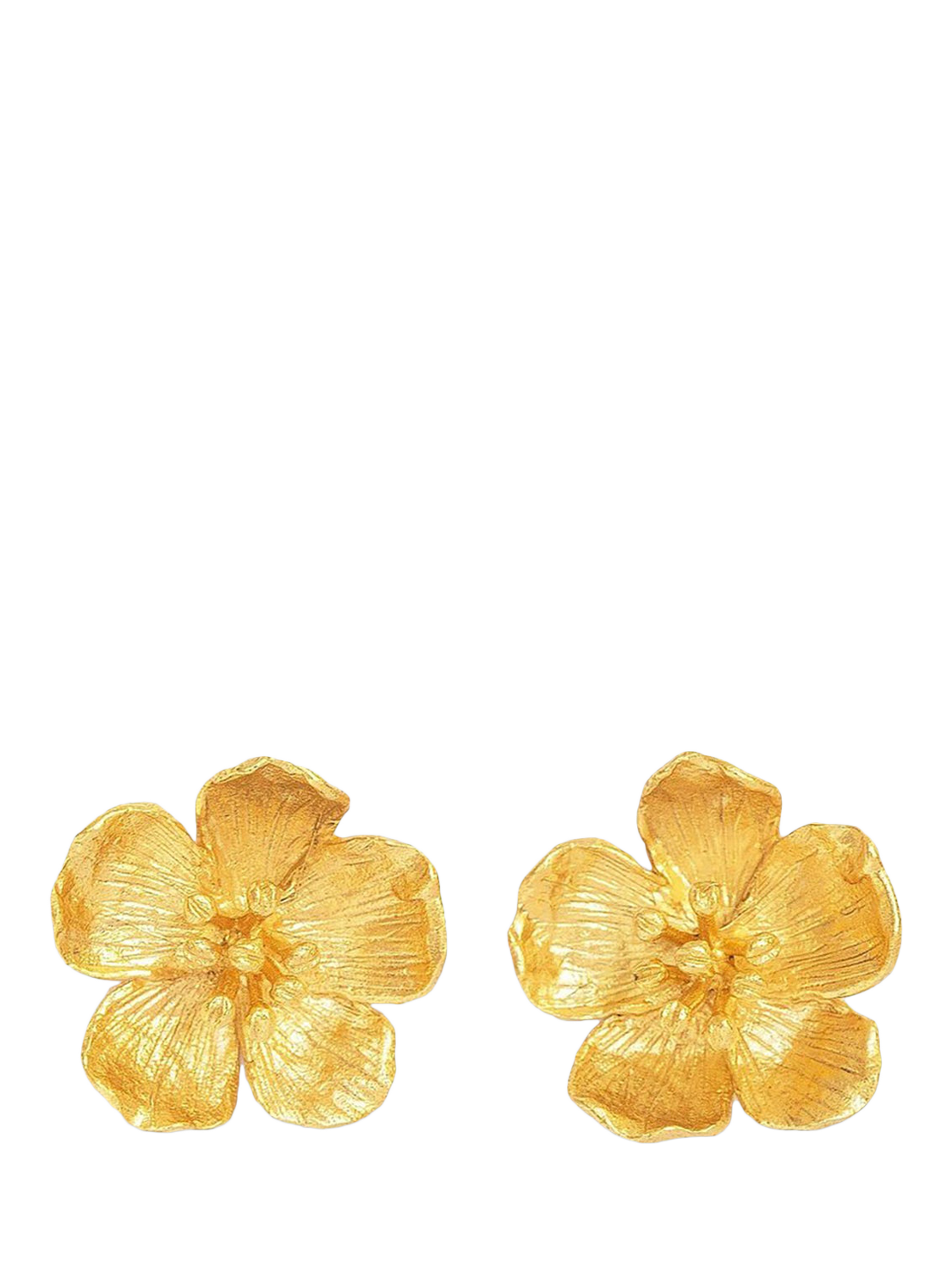 Product image 1 of 7, which shows Ottoman Hands Buttercup Stud Earrings, Gold
