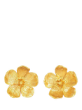 Ottoman Hands Buttercup Stud Earrings, Gold