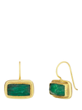 Ottoman Hands Noa Emerald Drop Earrings, Gold