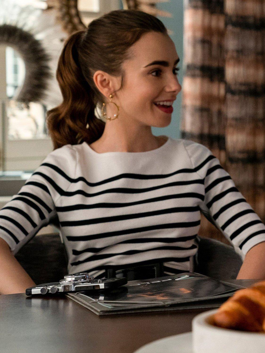 Product image 2 of 4, which shows Ottoman Hands Aristea Pearl Hoop Earrings, Gold