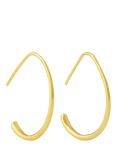 Ottoman Hands Allegra Oval Hoop Earrings, Gold