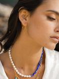 Ottoman Hands Allegra Oval Hoop Earrings, Gold