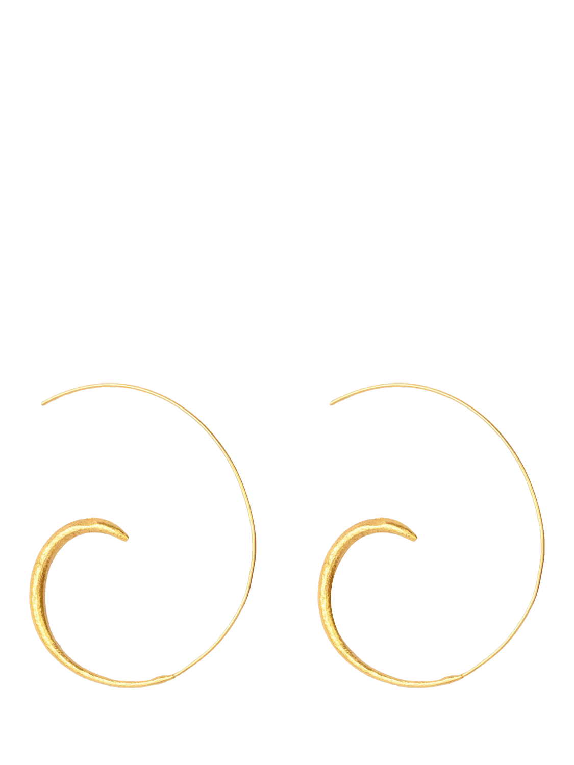 Product image 1 of 7, which shows Ottoman Hands Aegina Hoop Earrings, Gold