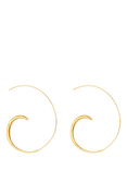 Ottoman Hands Aegina Hoop Earrings, Gold