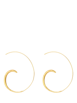 Ottoman Hands Aegina Hoop Earrings, Gold, Gold