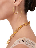Ottoman Hands Aegina Hoop Earrings, Gold