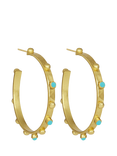 Ottoman Hands Tanrica Hoop Earrings, Gold