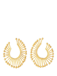 Ottoman Hands Milena Stud Earrings, Gold
