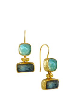 Ottoman Hands Nerissa Drop Earrings, Gold, Gold