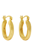 Ottoman Hands Caprice Hoop Earrings, Gold